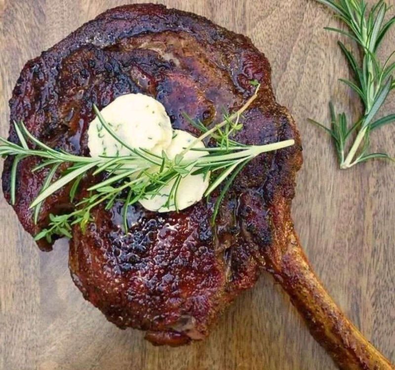Cowboy Ribeye Steak (Reverse Sear)