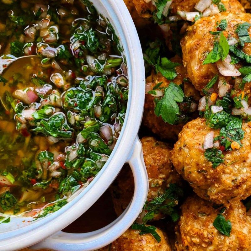 red-pepper-chicken-meatballs